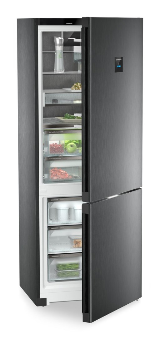 Combina frigorifica Liebherr Peak CBNbsc 778i BioFresh Professional  NoFrost  473 litri  clasa C  Black Steel