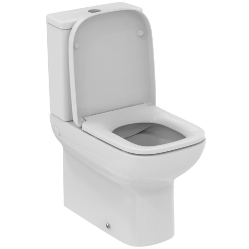 Set vas wc Ideal Standard i.life A Rimless back-to-wall cu rezervor asezat si capac inchidere lenta  alb