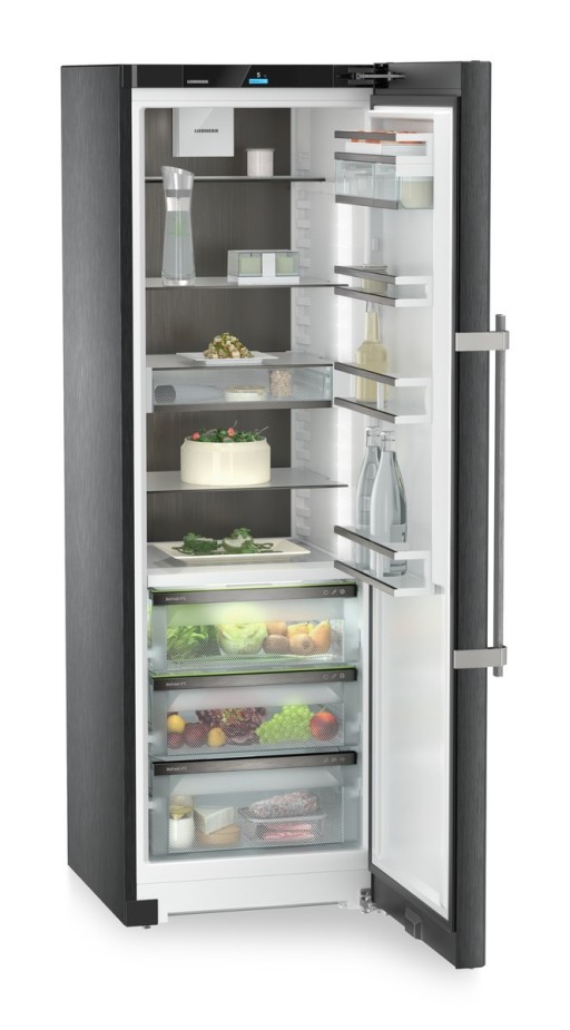 Frigider cu o usa Liebherr Prime RBbsb 525i BioFresh  SuperSilent  386 litri  clasa B  Black Steel