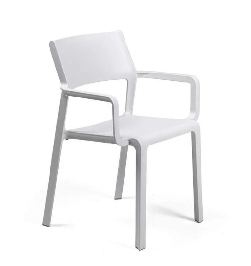 Scaun exterior Nardi Trill Armchair cu brate  alb