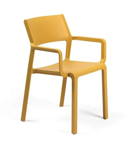 Scaun exterior Nardi Trill Armchair cu brate  galben