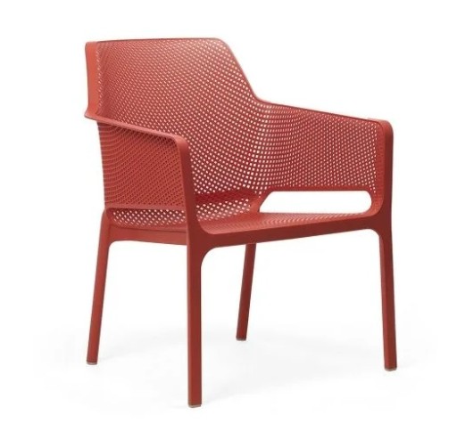 Scaun exterior Nardi Net Relax  rosu coral