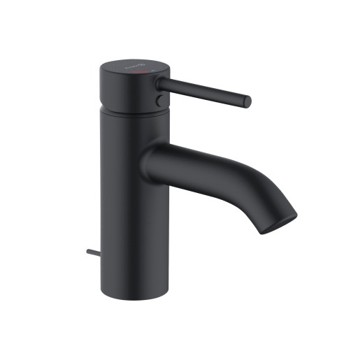 Baterie lavoar Kludi Zenta 75 Ecoplus  ventil pop-up  negru mat