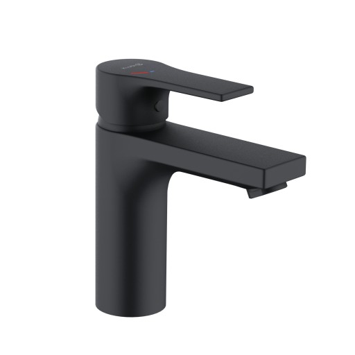 Baterie lavoar Kludi Zenta SL 100 Eco  fara ventil  negru mat