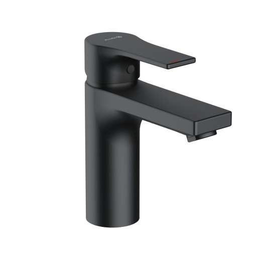 Baterie lavoar Kludi Zenta SL 100mm  ventil push-open  negru mat