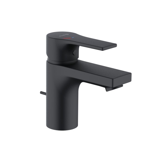 Baterie lavoar Kludi Zenta SL EcoPlus 75mm  ventil pop-up  negru mat
