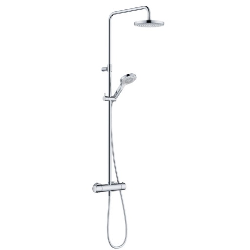 Coloana de dus Kludi Dive cu baterie termostatata  para de dus Dive X 3S  crom