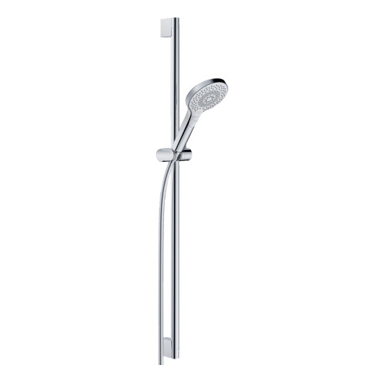 Set de dus Kludi Dive X cu para de dus Dive X 3S  bara 90cm  furtun 160cm  crom