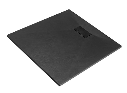 Cadita de dus Besco Vexo Black 90x90cm  sifon cu top cleaning  negru