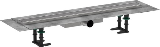 Pachet rigola de pardoseala Hansgrohe RainDrain Compact Complete 700mm  pardoseli minim 43mm  capac inox periat