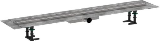 Pachet rigola de pardoseala Hansgrohe RainDrain Compact Complete 1000mm  pardoseli minim 43mm  capac inox periat