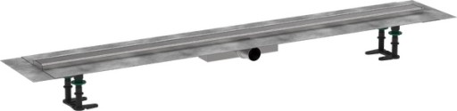 Pachet rigola de pardoseala Hansgrohe RainDrain Compact Complete 1200mm  pardoseli minim 43mm  capac inox periat