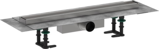 Pachet rigola de pardoseala Hansgrohe RainDrain Compact Complete 600mm  pardoseli minim 63mm  capac faiantabil
