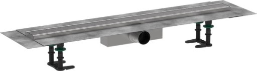 Pachet rigola de pardoseala Hansgrohe RainDrain Compact Complete 800mm  pardoseli minim 63mm  capac inox periat