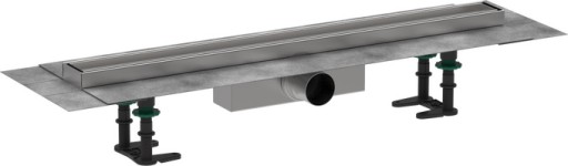 Pachet rigola de pardoseala Hansgrohe RainDrain Compact Complete 700mm  pardoseli minim 63mm  capac faiantabil