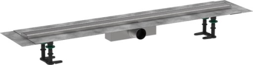 Pachet rigola de pardoseala Hansgrohe RainDrain Compact Complete 1000mm  pardoseli minim 63mm  capac inox periat