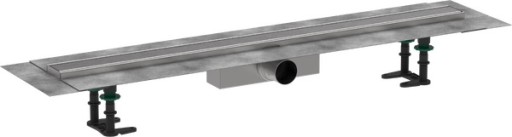 Pachet rigola de pardoseala Hansgrohe RainDrain Compact Complete 900mm  pardoseli minim 63mm  capac inox periat