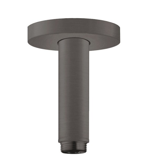 Brat de dus Hansgrohe S cu montare pe tavan  10cm  negru periat