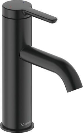 Baterie lavoar Duravit C.1 M  fara ventil  negru mat