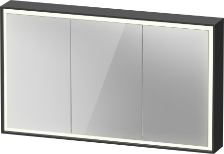 Dulap cu oglinda Duravit Vitrium 120cm  iluminare LED cu senzor  grafit mat