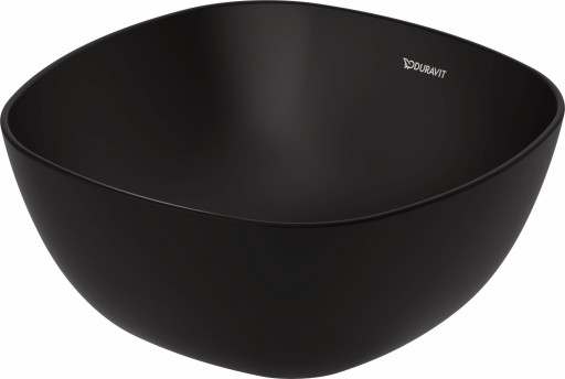 Lavoar tip bol Duravit Aurena 35cm  HygieneGlaze Plus  include capac ceramic  negru mat