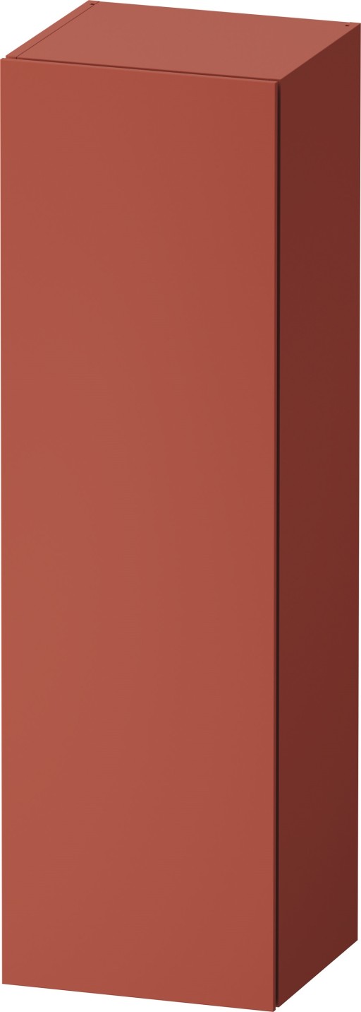 Dulap suspendat Duravit Vitrium 132x40 cm  deschidere dreapta  rosu satin mat