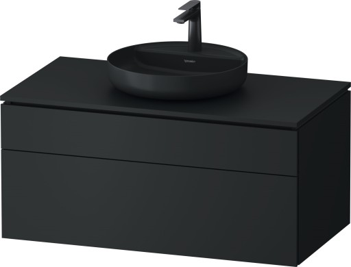 Dulap baza suspendat Duravit Vitrium pentru lavoare pe blat  102cm  cu un sertar  antracit satin mat