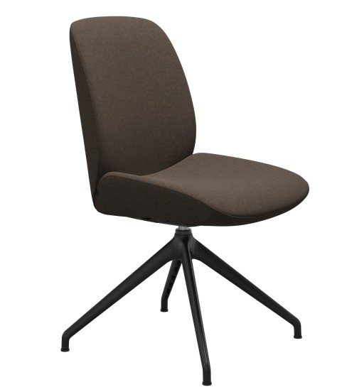Scaun Stressless Bay v2 L Low D350 rotativ  Balance&Glide  spatar jos  baza negru mat  tapiterie textil Calido Brown