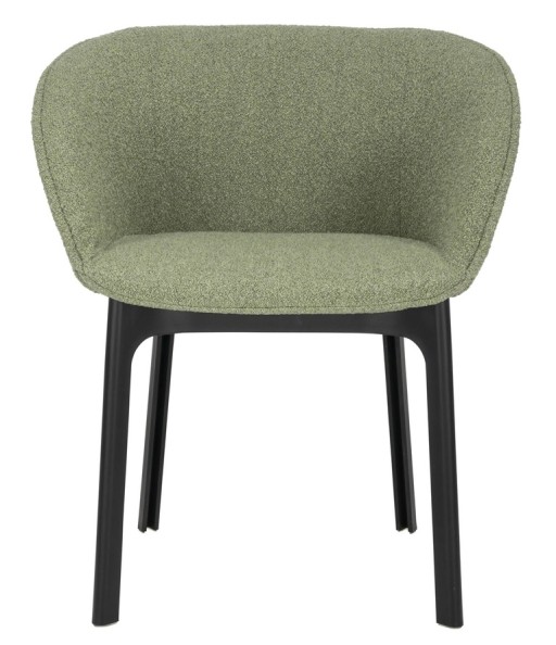 Scaun Kartell Charla Orsetto design Patricia Urquiola  cadru negru  tapiterie Green