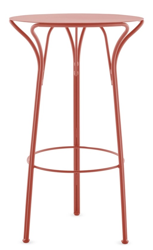 Masa inalta exterior Kartell Hiray design Ludovica & Roberto Palomba  d 60cm  h 108cm  ruginiu