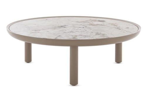 Masuta Kartell K-Top Grande design Rodolfo Dordoni  d 105cm  h 35cm  Nature - Tundra Dove
