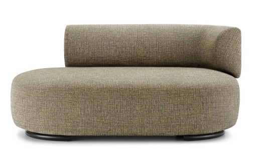 Canapea Kartell K-Waiting design Rodolfo Dordoni  153cm orientare dreapta  Texture Green