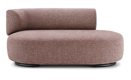 Canapea Kartell K-Waiting design Rodolfo Dordoni  153cm orientare stanga  Texture Burgundy