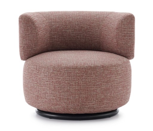 Fotoliu rotativ Kartell K-Waiting design Rodolfo Dordoni  Texture Burgundy