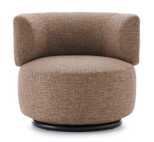 Fotoliu rotativ Kartell K-Waiting design Rodolfo Dordoni  Texture Brown