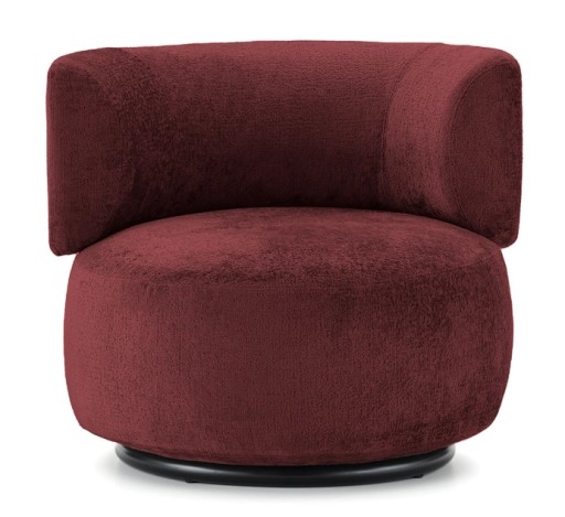 Fotoliu Kartell K-Waiting design Rodolfo Dordoni  Chenille Burgundy