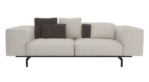 Canapea Kartell Largo design Piero Lissoni  cu doua locuri  Gubbio Ecru
