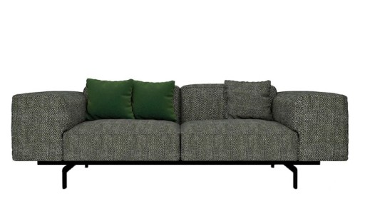 Canapea Kartell Largo design Piero Lissoni  cu doua locuri  Gubbio Dark Grey