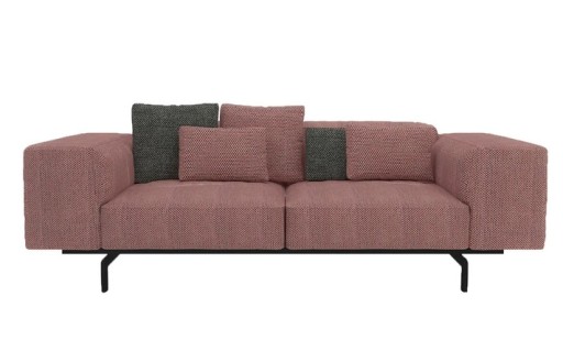 Canapea Kartell Largo design Piero Lissoni  cu doua locuri  Gubbio Pink