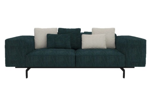 Canapea Kartell Largo design Piero Lissoni  cu doua locuri  Gubbio Green