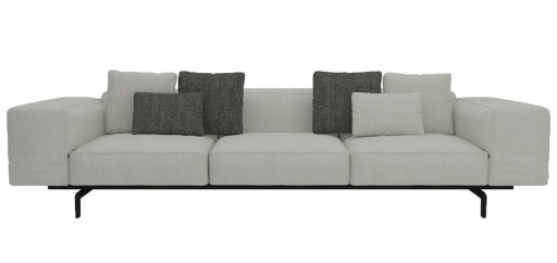 Canapea Kartell Largo design Piero Lissoni  cu trei locuri  Gubbio Ecru