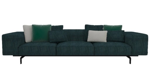Canapea Kartell Largo design Piero Lissoni  cu trei locuri  Gubbio Green
