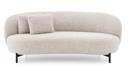 Canapea Kartell Lunam design Patricia Urquiola  200cm  tapiterie Curly alb