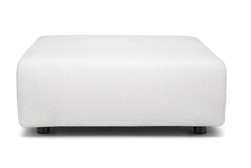 Pouf Kartell Plastics Duo Square design Piero Lissoni  88x88cm  Nilo White