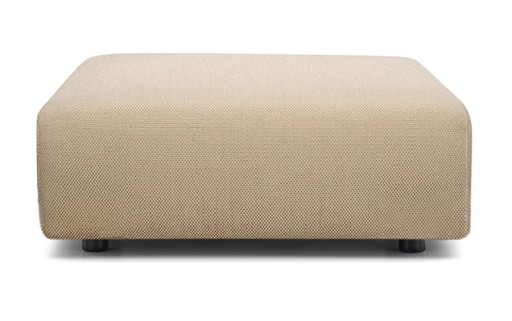 Pouf Kartell Plastics Duo Square design Piero Lissoni  88x88cm  Nilo Taupe