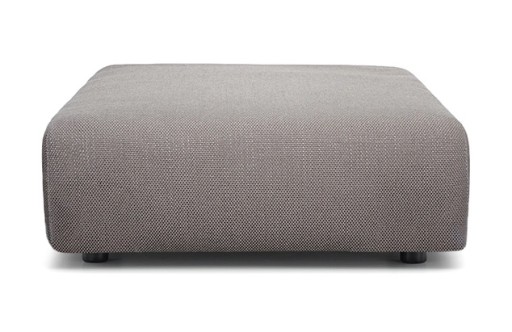 Pouf Kartell Plastics Duo Square design Piero Lissoni  88x88cm  Nilo Gri