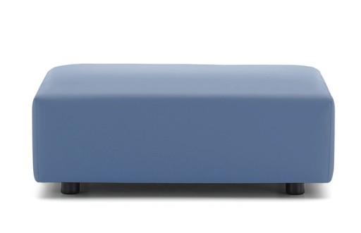Pouf Kartell Plastics Tech Fabric design Piero Lissoni  ignifug  Light Blue