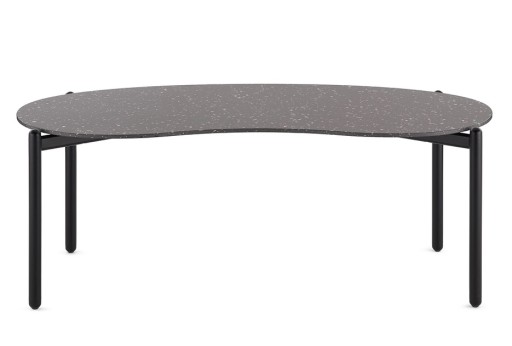 Masuta Kartell Undique design Patricia Urquiola  119x59x44cm  baza metalica  top ceramic  negru Terrazzo