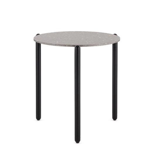 Masuta Kartell Undique design Patricia Urquiola  48x51x51cm  baza metalica  top ceramic  gri Terrazzo