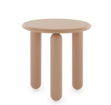 Masuta Kartell Undique Mas design Patricia Urquiola  48x48x51cm  baza lemn  top MDF  pudra